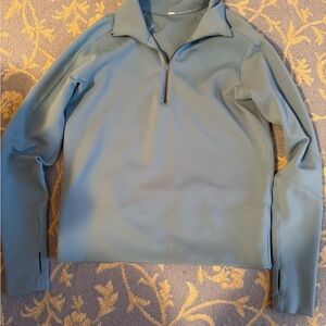 lululemon athletica Light Blue Quarter-Zip Sweatshirt